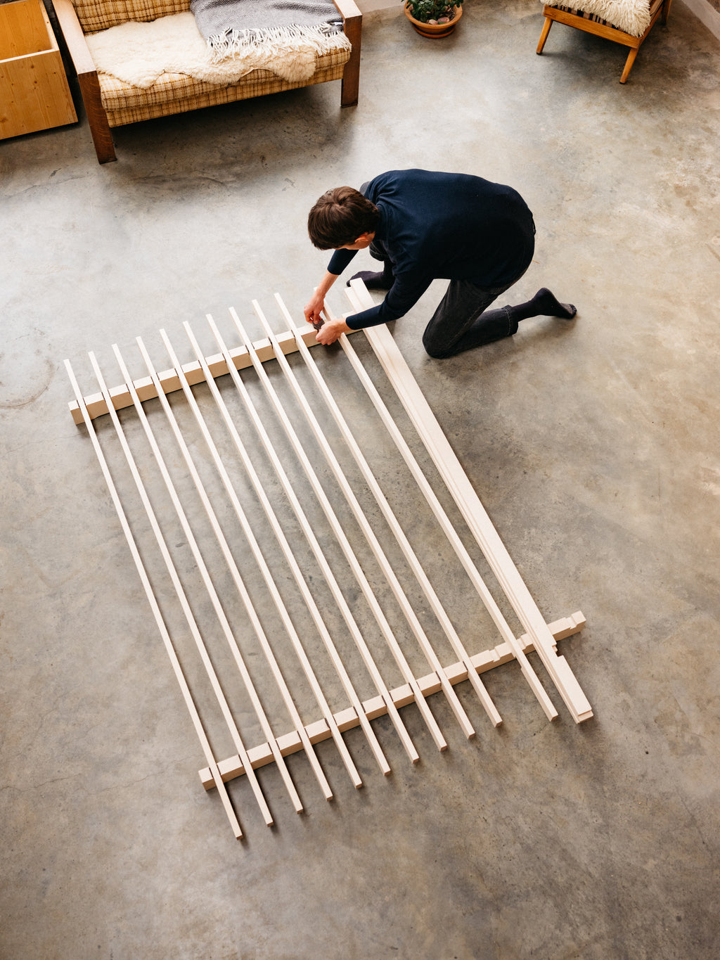 Steckbett aus Tanne